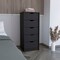 Tuhome Basilea 5 Drawers Tall Dresser, Pull Out System, Black CLW8975 - alternate 5